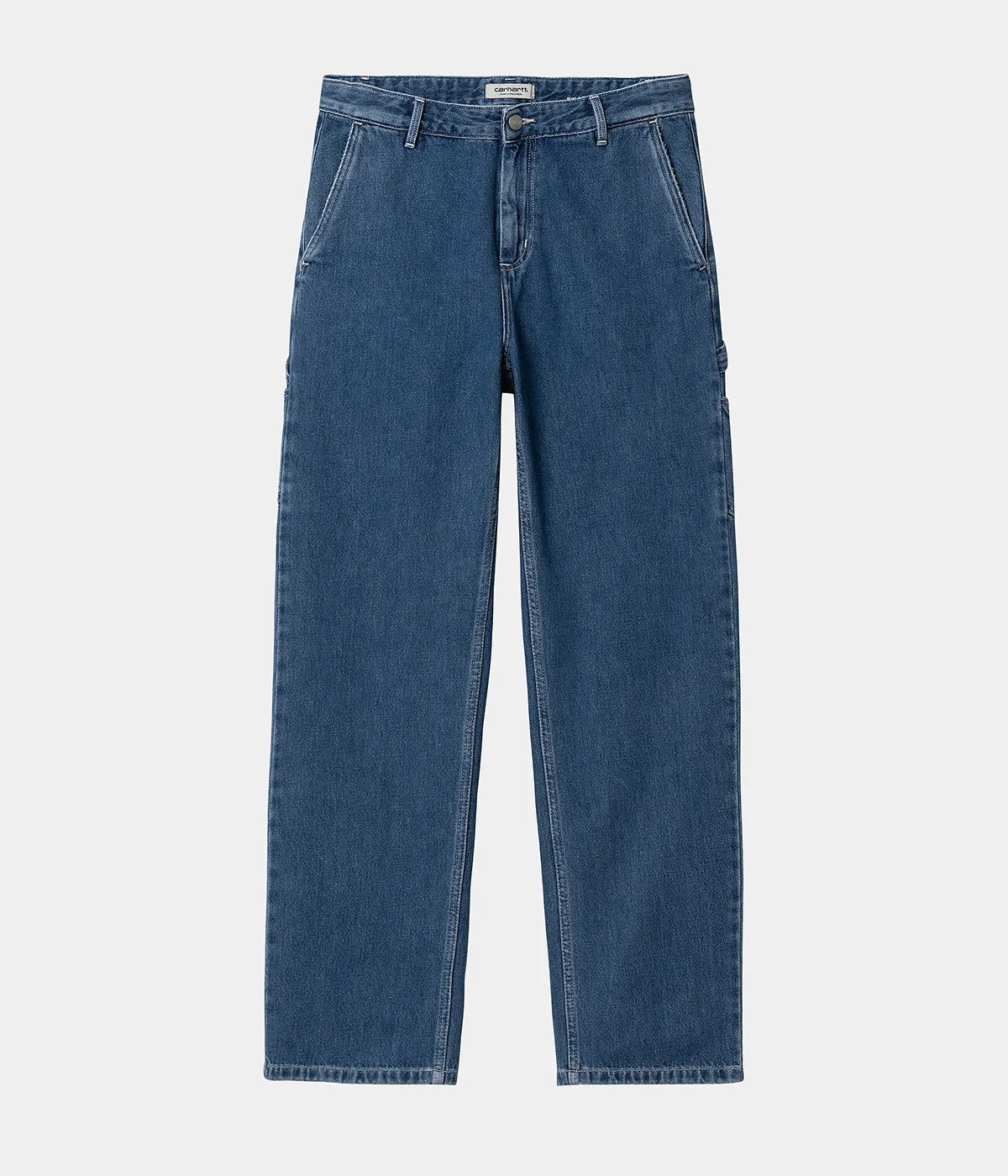 CARHARTT WIP WOMEN PIERCE PANT I025268 BLUE DENIM JEANS DONNA WORK