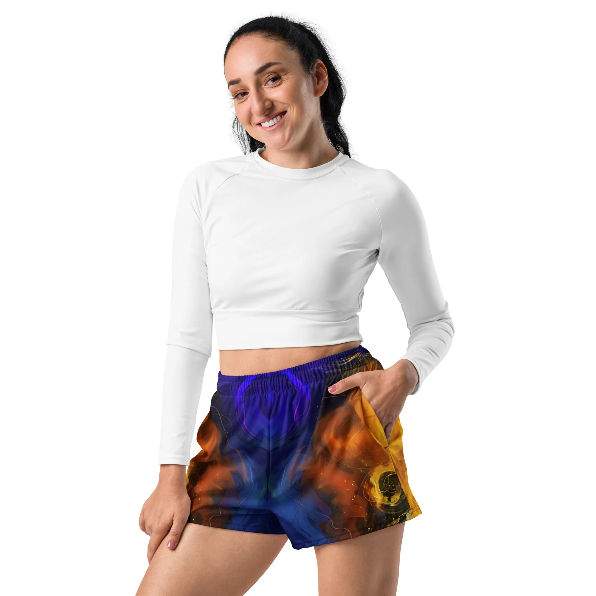 Cosmic Grace Awakening All-Over Print Unisex Athletic Shorts