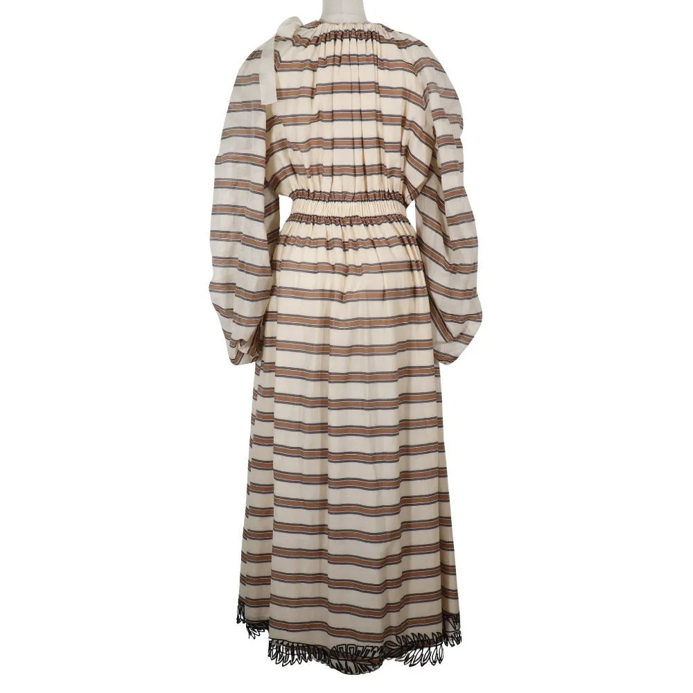 Fendi Cocktail Dress Beige Polyester