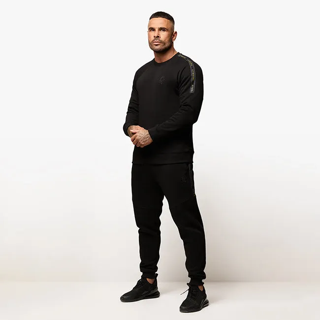 Gym King Premium Taped Tracksuit - Black/Gold