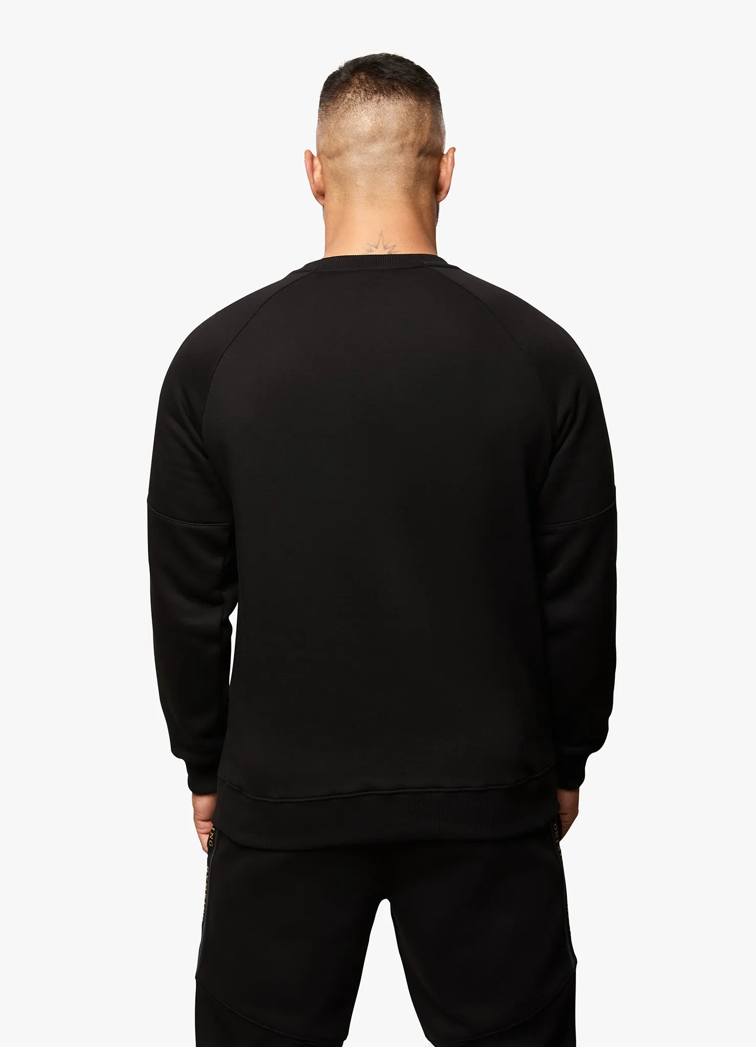 Gym King Premium Taped Tracksuit - Black/Gold
